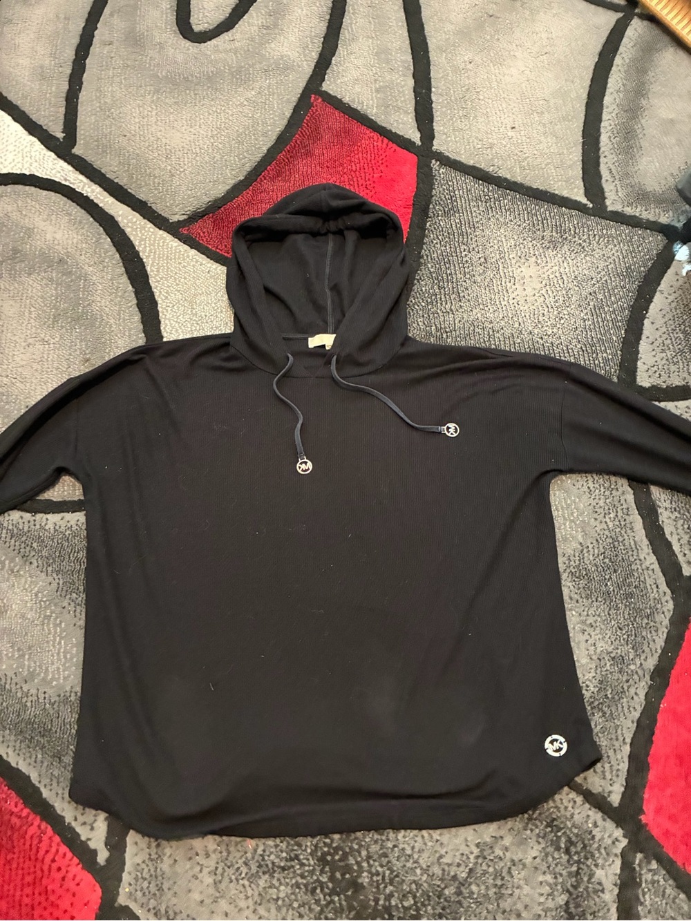 Michael Kors Black Ribbed Drawstring - Picture 2 of 3